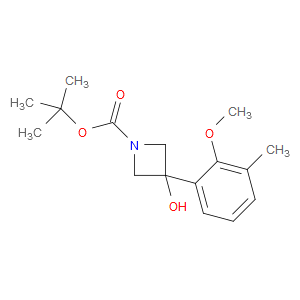 tert-butyl 3-hydroxy-3-(2-methoxy-3-methylphenyl)azetidine-1-carboxylate