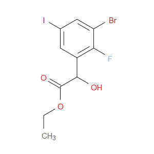 ethyl 2-(3-bromo-2-fluoro-5-iodophenyl)-2-hydroxyacetate