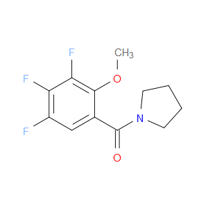 pyrrolidin-1-yl(3,4,5-trifluoro-2-methoxyphenyl)methanone
