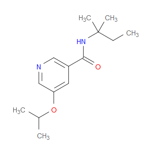 3-Pyridinecarboxamide, N-(1,1-dimethylpropyl)-5-(1-methylethoxy)-