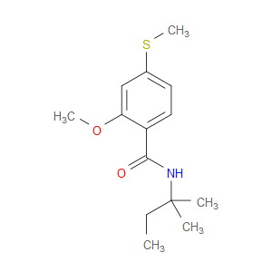 N-(1,1-Dimethylpropyl)-2-methoxy-4-(methylthio)benzamide