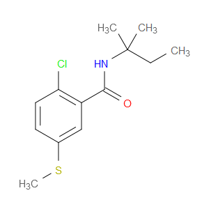 2-Chloro-N-(1,1-dimethylpropyl)-5-(methylthio)benzamide