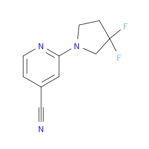 2-(3,3-Difluoro-1-pyrrolidinyl)-4-pyridinecarbonitrile