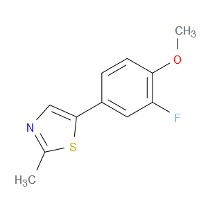 5-(3-Fluoro-4-methoxyphenyl)-2-methylthiazole