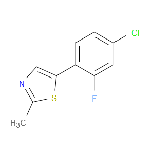 Thiazole, 5-(4-chloro-2-fluorophenyl)-2-methyl-