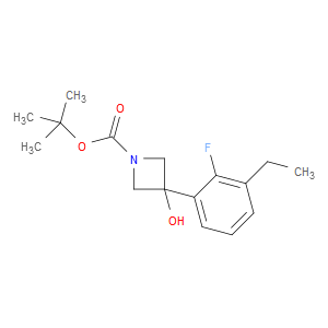 tert-butyl 3-(3-ethyl-2-fluorophenyl)-3-hydroxyazetidine-1-carboxylate
