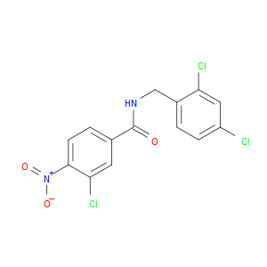 3-chloro-N-(2,4-dichlorobenzyl)-4-nitrobenzamide