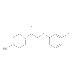 2-(3-Chlorophenoxy)-1-(4-methyl-1-piperidinyl)ethanone