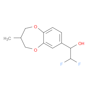 α-(Difluoromethyl)-3,4-dihydro-3-methyl-2H-1,5-benzodioxepin-7-methanol