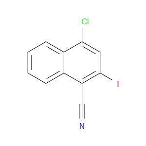 1-Naphthalenecarbonitrile, 4-chloro-2-iodo-