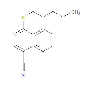 4-(Pentylthio)-1-naphthalenecarbonitrile