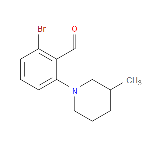 2-Bromo-6-(3-methyl-1-piperidinyl)benzaldehyde