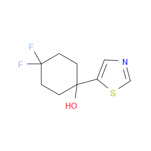 4,4-Difluoro-1-(5-thiazolyl)cyclohexanol