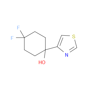 4,4-Difluoro-1-(4-thiazolyl)cyclohexanol