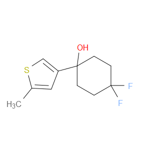 4,4-Difluoro-1-(5-methyl-3-thienyl)cyclohexanol