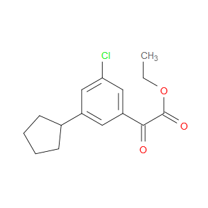 ethyl 2-(3-chloro-5-cyclopentylphenyl)-2-oxoacetate