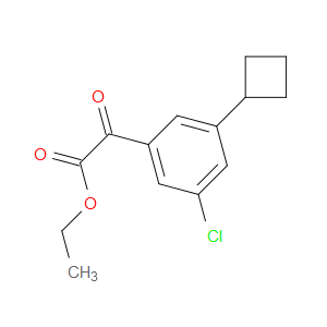 ethyl 2-(3-chloro-5-cyclobutylphenyl)-2-oxoacetate