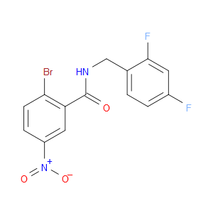 2-bromo-N-(2,4-difluorobenzyl)-5-nitrobenzamide