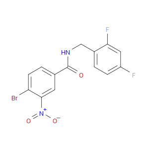 4-bromo-N-(2,4-difluorobenzyl)-3-nitrobenzamide