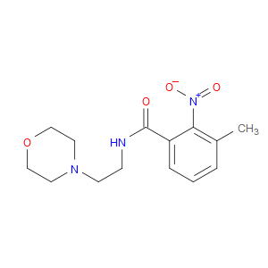 3-methyl-N-(2-morpholinoethyl)-2-nitrobenzamide