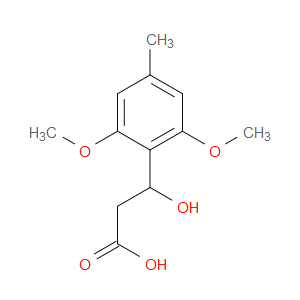 β-Hydroxy-2,6-dimethoxy-4-methylbenzenepropanoic acid