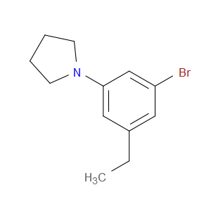 Pyrrolidine, 1-(3-bromo-5-ethylphenyl)-