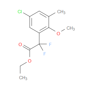ethyl 2-(5-chloro-2-methoxy-3-methylphenyl)-2,2-difluoroacetate