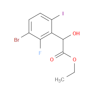 ethyl 2-(3-bromo-2-fluoro-6-iodophenyl)-2-hydroxyacetate