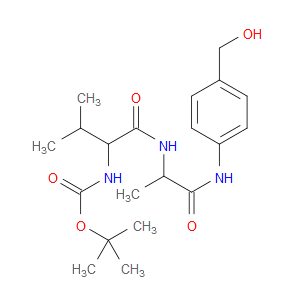tert-Butyl ((S)-1-(((S)-1-((4-(hydroxymethyl)phenyl)amino)-1-oxopropan-2-yl)amino)-3-methyl-1-oxobutan-2-yl)carbamate