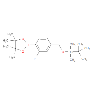 tert-Butyl((3-fluoro-4-(4,4,5,5-tetramethyl-1,3,2-dioxaborolan-2-yl)benzyl)oxy)dimethylsilane