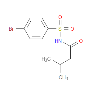 N-((4-Bromophenyl)sulfonyl)-3-methylbutanamide