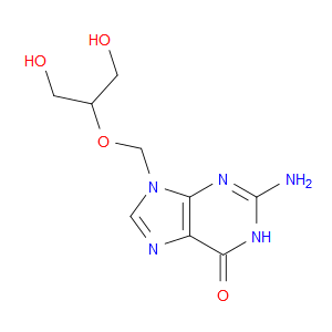 2-Amino-9-(((1,3-dihydroxypropan-2-yl)oxy)methyl)-1H-purin-6(9H)-one