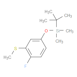 Tert-butyl(4-fluoro-3-(methylthio)phenoxy)dimethylsilane