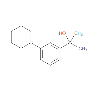 2-(3-cyclohexylphenyl)propan-2-ol