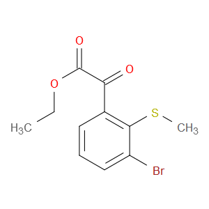 ethyl 2-(3-bromo-2-(methylthio)phenyl)-2-oxoacetate