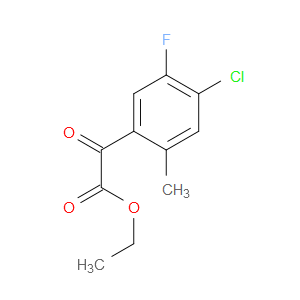 ethyl 2-(4-chloro-5-fluoro-2-methylphenyl)-2-oxoacetate