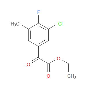 ethyl 2-(3-chloro-4-fluoro-5-methylphenyl)-2-oxoacetate