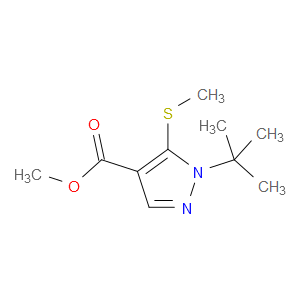 methyl 1-(tert-butyl)-5-(methylthio)-1H-pyrazole-4-carboxylate