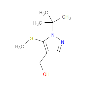 (1-(tert-butyl)-5-(methylthio)-1H-pyrazol-4-yl)methanol