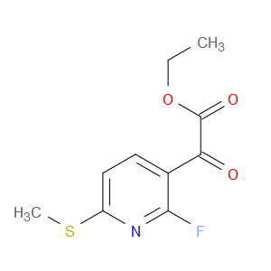 ethyl 2-(2-fluoro-6-(methylthio)pyridin-3-yl)-2-oxoacetate