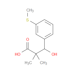 β-Hydroxy-α,α-dimethyl-3-(methylthio)benzenepropanoic acid