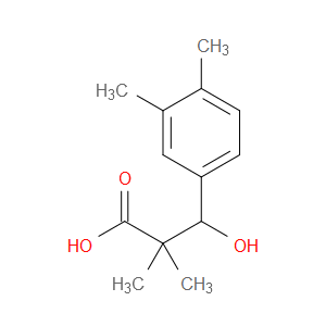 β-Hydroxy-α,α,3,4-tetramethylbenzenepropanoic acid