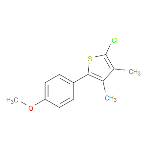 Thiophene, 2-chloro-5-(4-methoxyphenyl)-3,4-dimethyl-