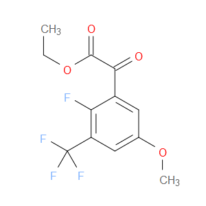 ethyl 2-(2-fluoro-5-methoxy-3-(trifluoromethyl)phenyl)-2-oxoacetate