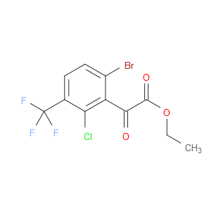ethyl 2-(6-bromo-2-chloro-3-(trifluoromethyl)phenyl)-2-oxoacetate