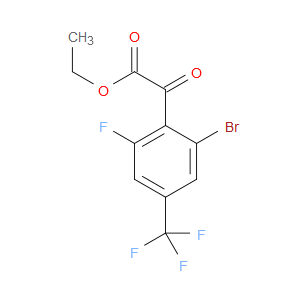 ethyl 2-(2-bromo-6-fluoro-4-(trifluoromethyl)phenyl)-2-oxoacetate