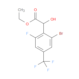 ethyl 2-(2-bromo-6-fluoro-4-(trifluoromethyl)phenyl)-2-hydroxyacetate
