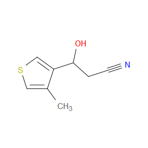 β-Hydroxy-4-methyl-3-thiophenepropanenitrile