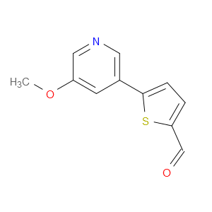 5-(5-Methoxy-3-pyridinyl)-2-thiophenecarboxaldehyde