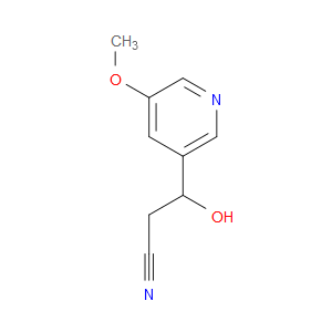 β-Hydroxy-5-methoxy-3-pyridinepropanenitrile